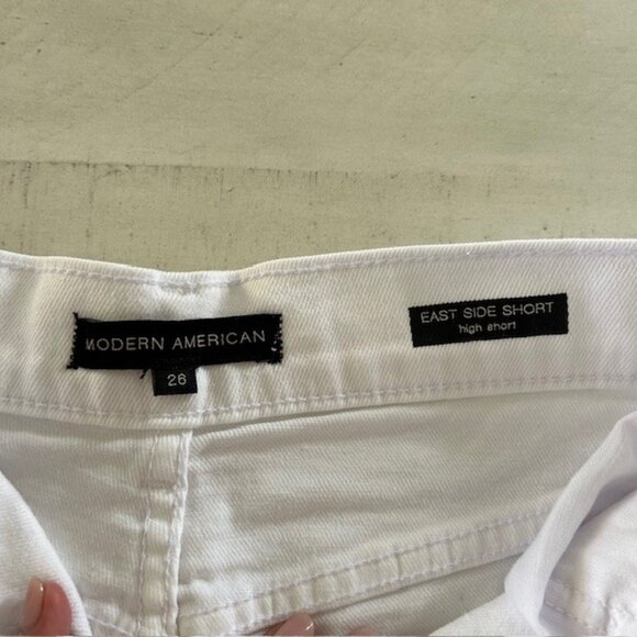 Modern American East Side Shorts Vintage White Size 26 Nordstrom High Rise - Picture 3 of 4